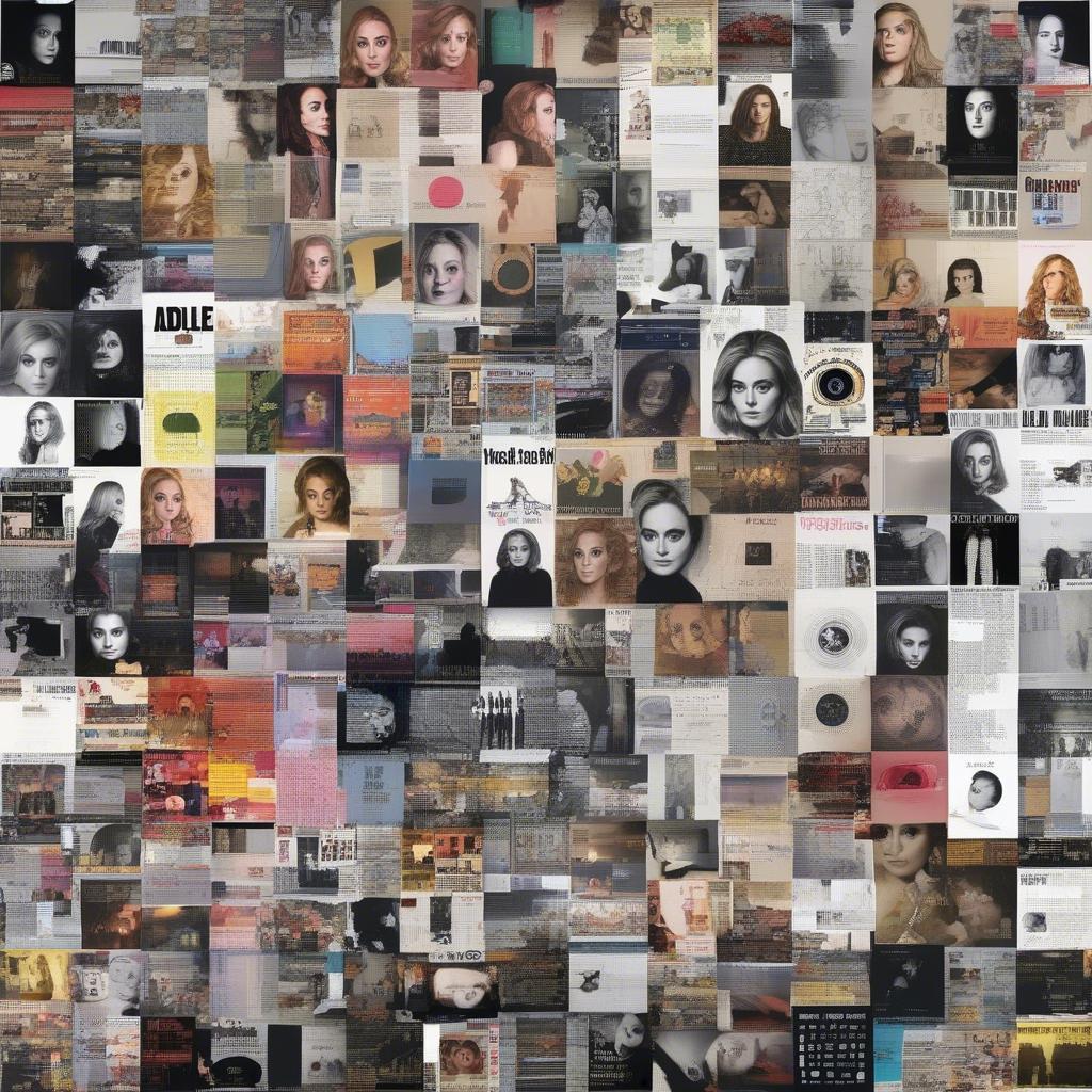 Collage of Adele's Album Covers