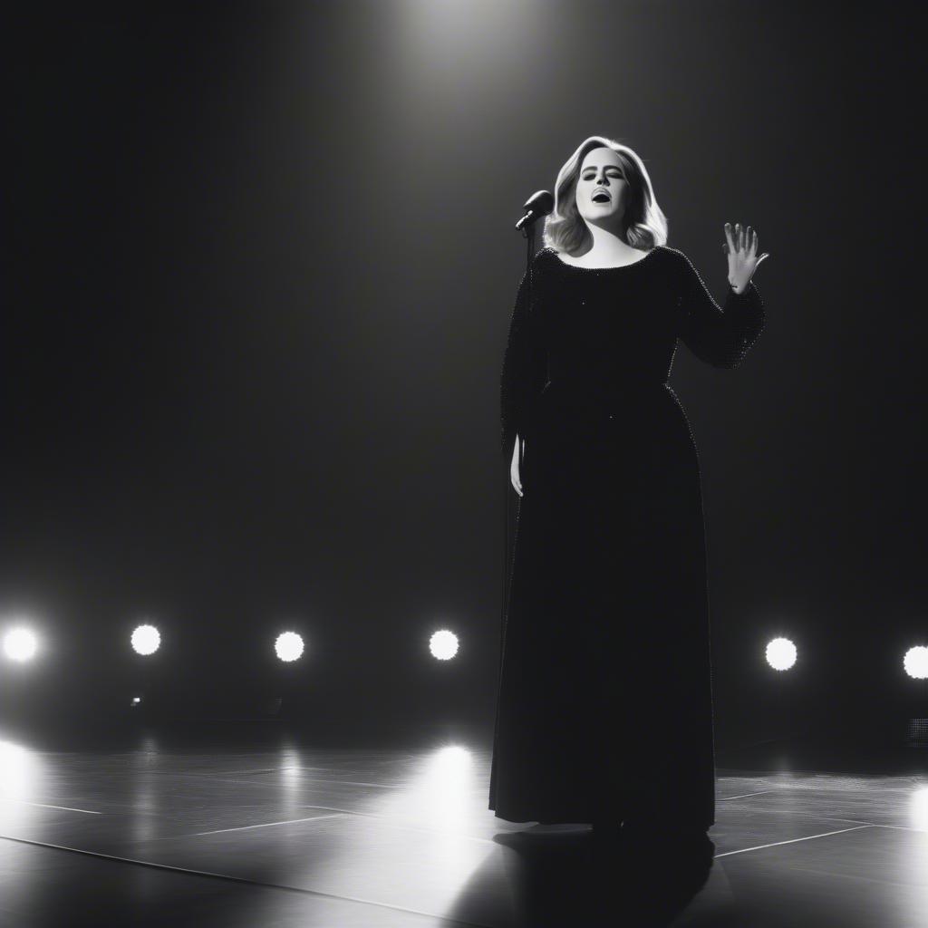 Adele Performing Live on Stage