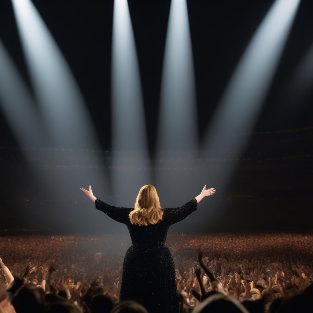 Adele Performing Live at a Concert