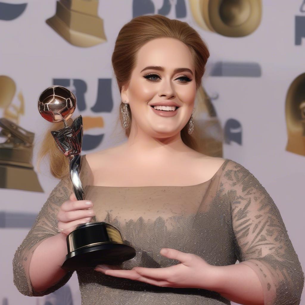 Adele Receiving an Award