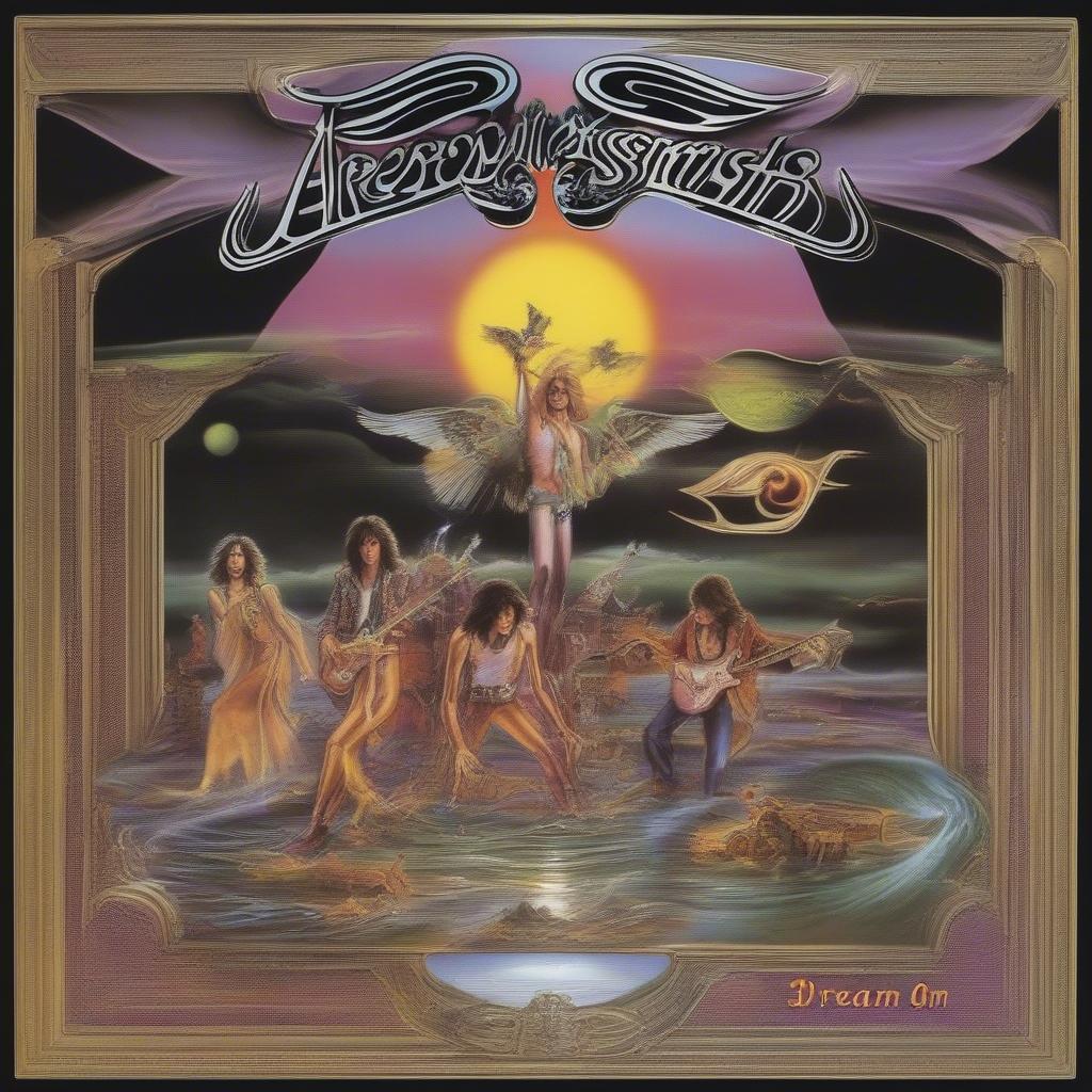 Aerosmith's debut album cover featuring "Dream On"