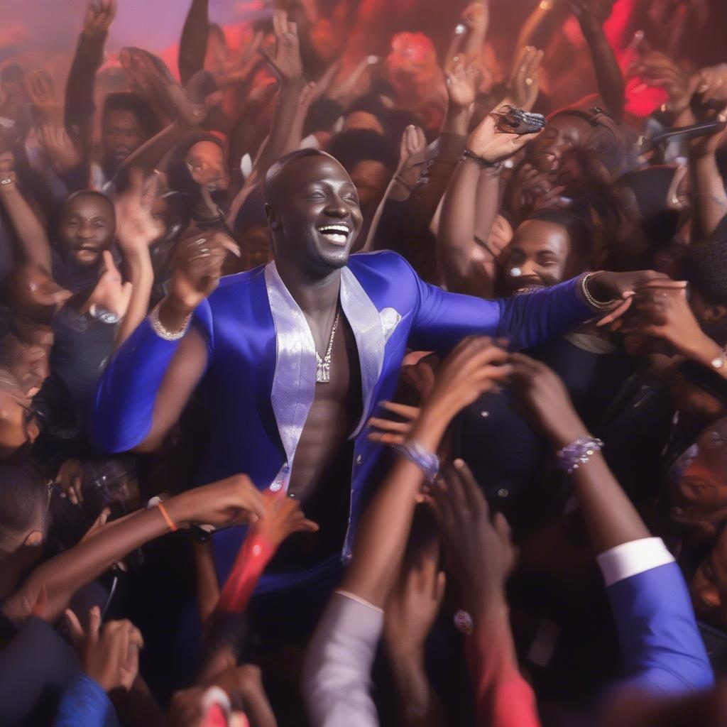 Akon Performing Live On Stage