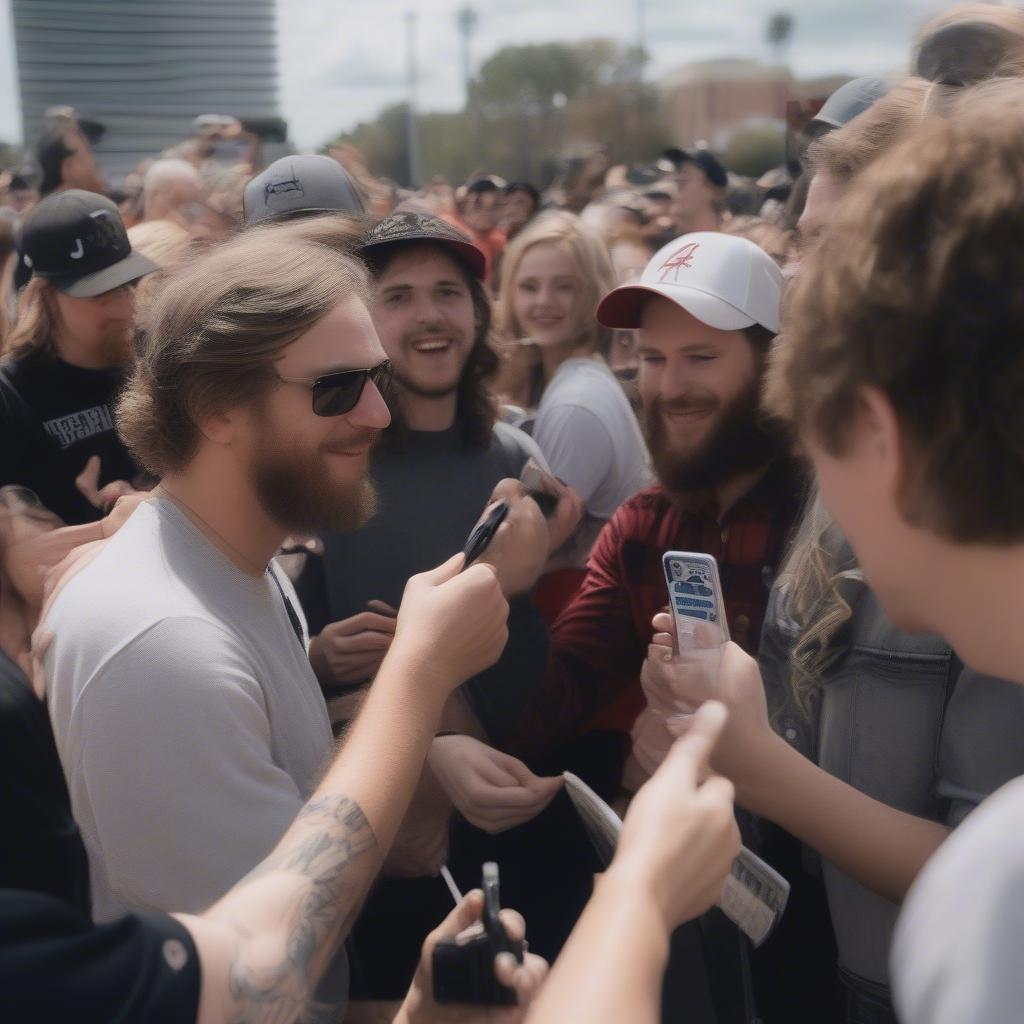 Alabama Band Interacting with Fans