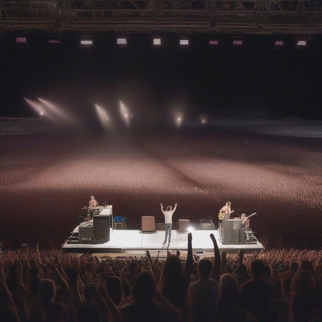 Alabama Band Performing for a Large Crowd of Fans at a Concert