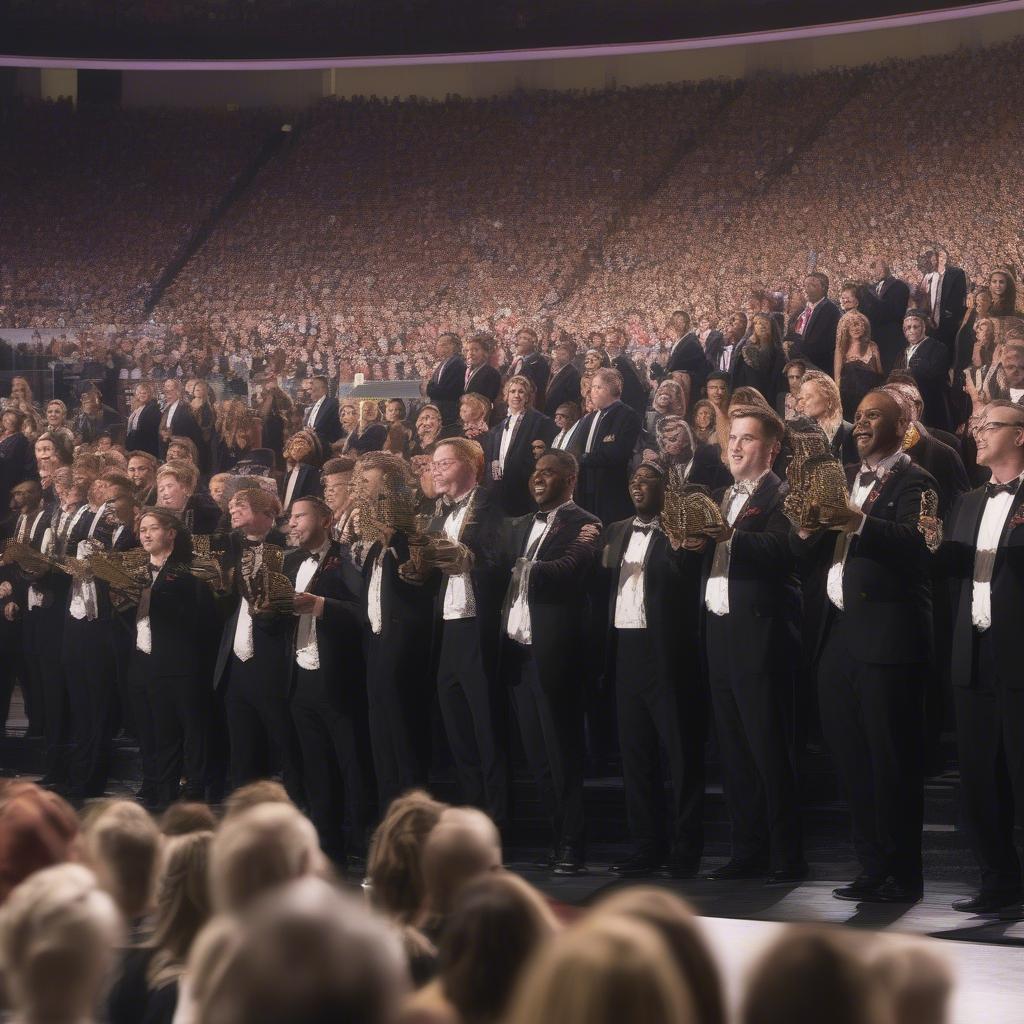 Alabama Band Receiving an Award