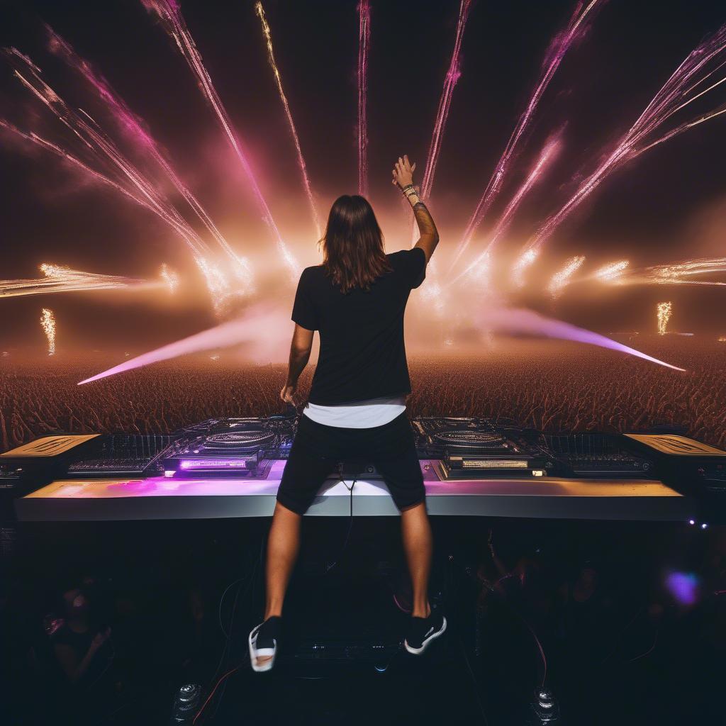 Alesso captivating a crowd