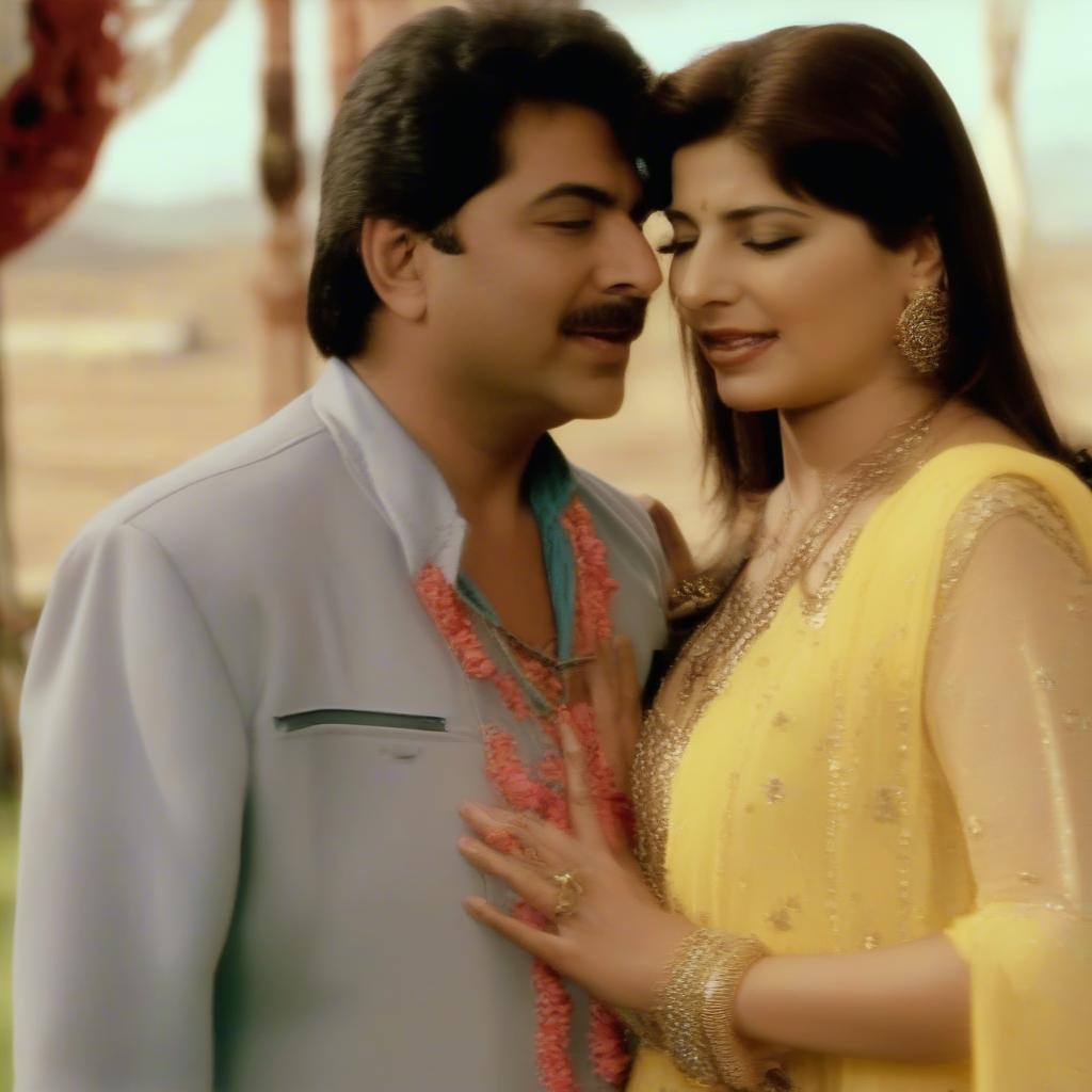 Alka Yagnik and Kumar Sanu performing Bahon Ke Darmiyan