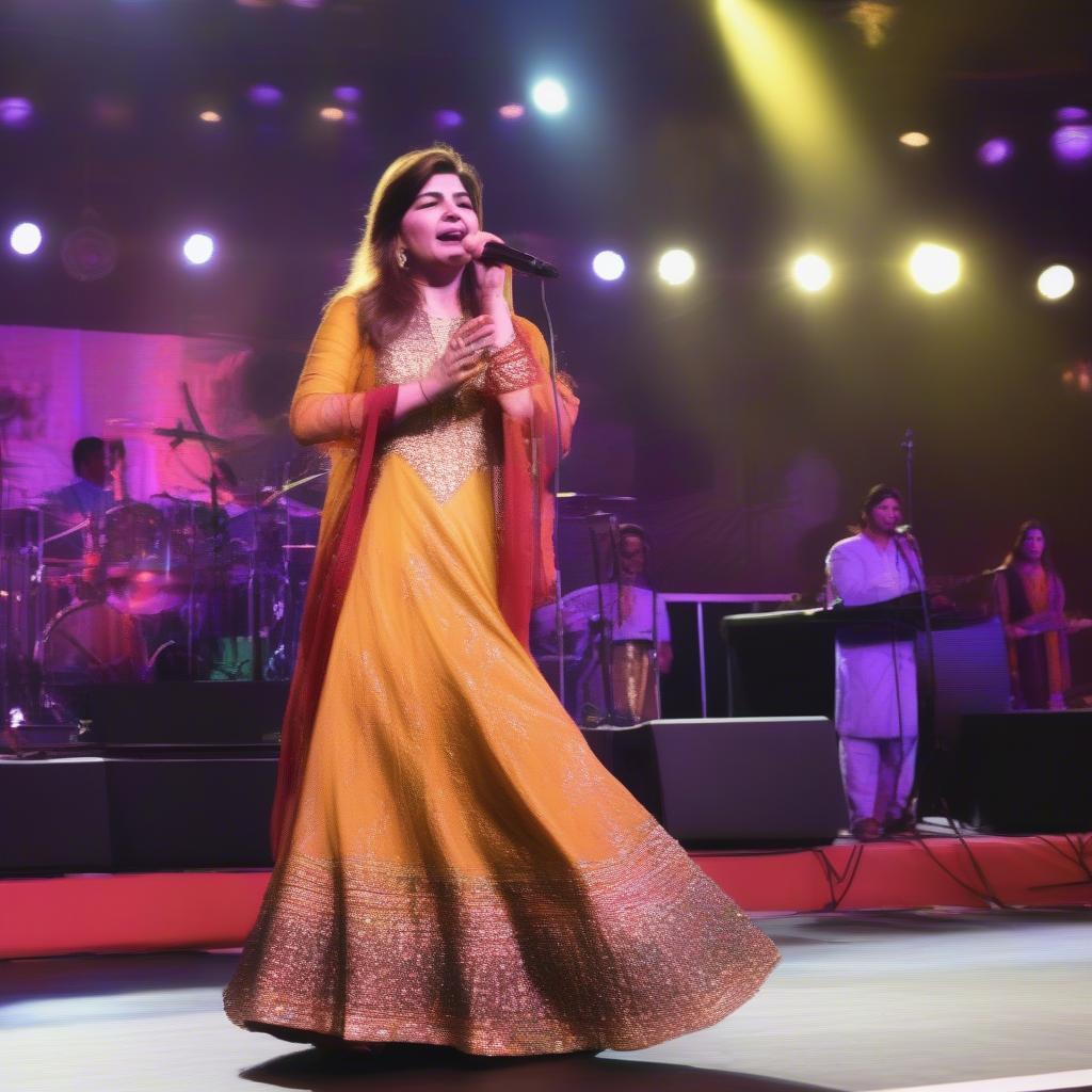 Alka Yagnik performing live