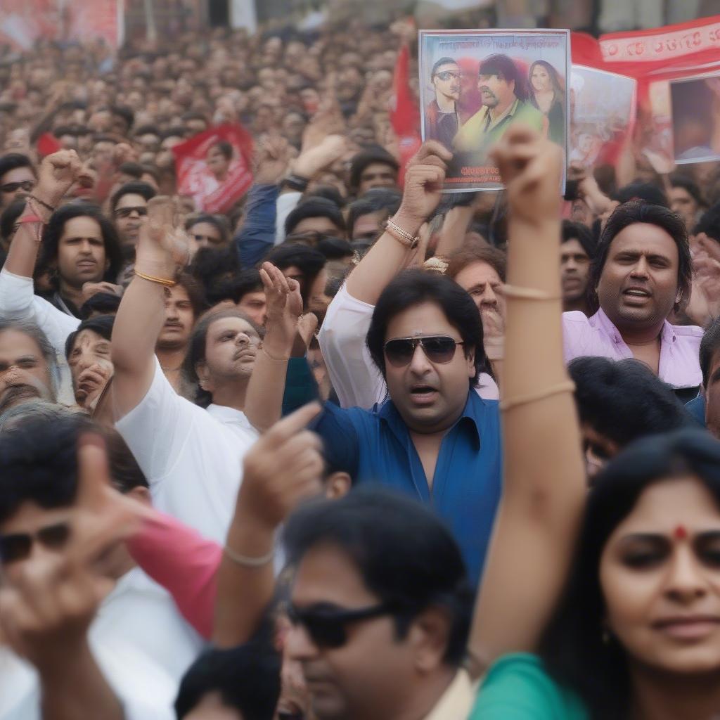 Fans Showing Appreciation for Altaf Raja