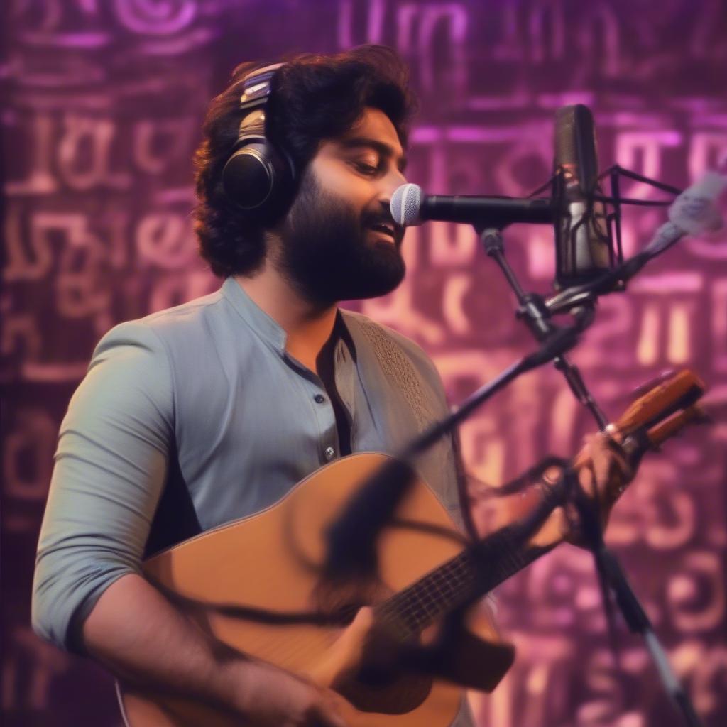 Arijit Singh singing Amake Amar Moto Thakte Dao