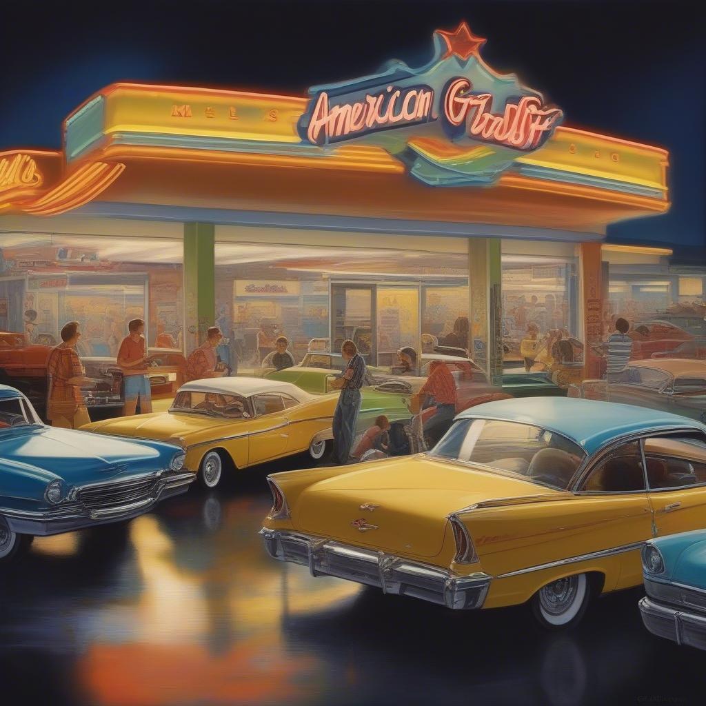 American Graffiti Drive-In Scene