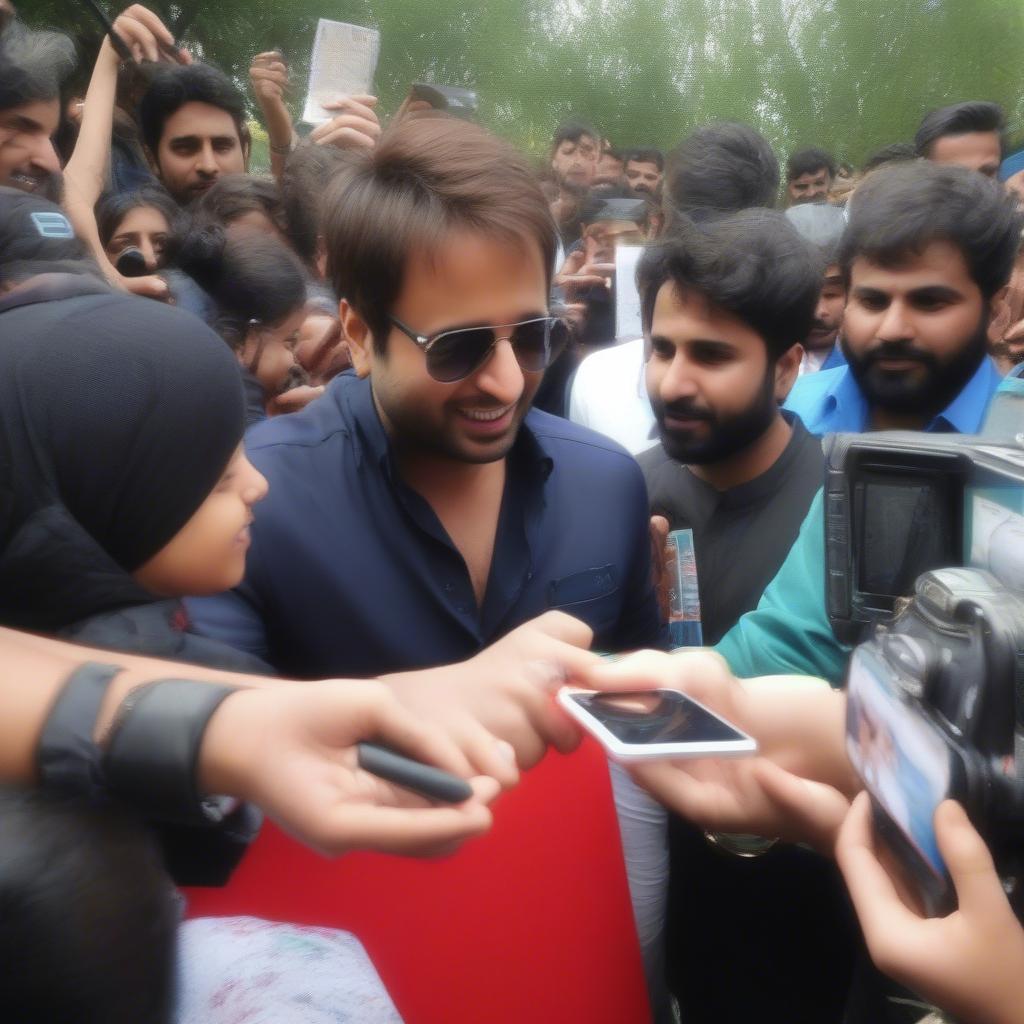 Amrinder Gill with Fans