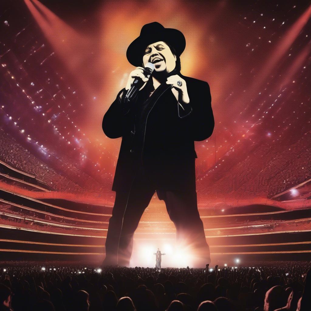 Andre Hazes Performing Live in a Stadium