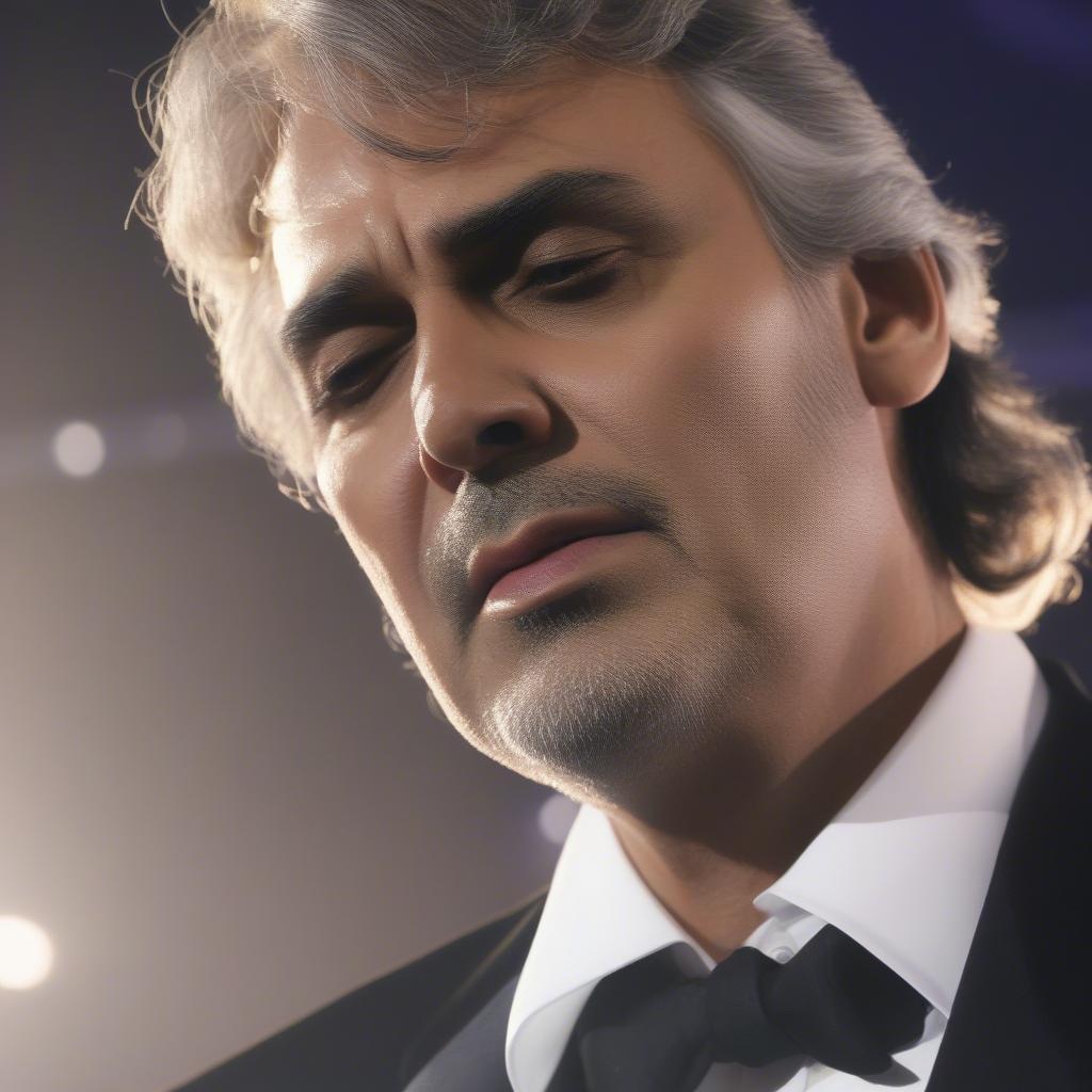 Andrea Bocelli performing "Time to Say Goodbye"