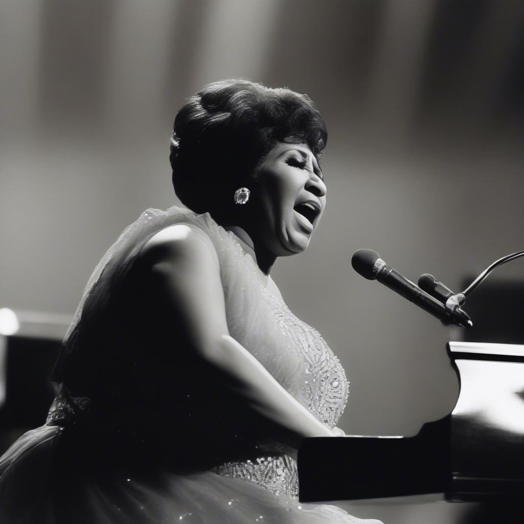 Aretha Franklin performing Natural Woman