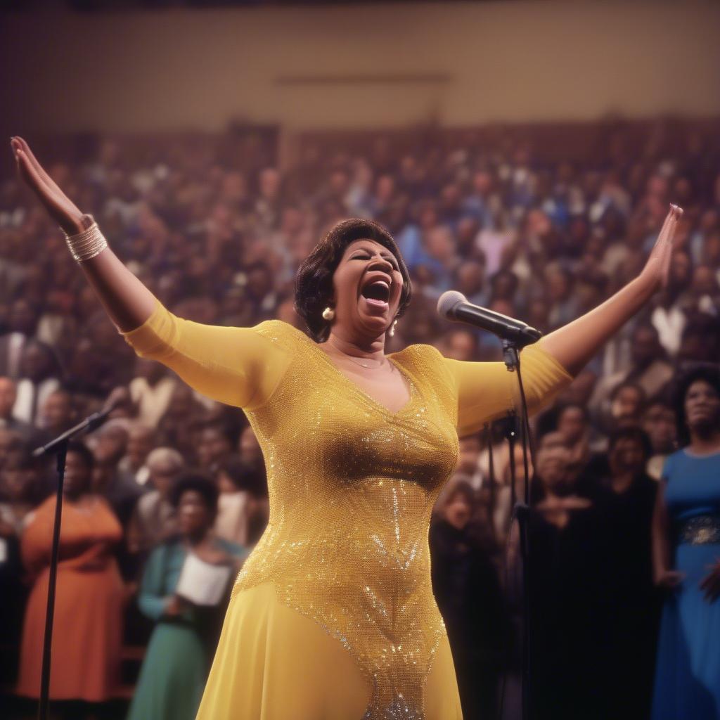 Aretha Franklin Performing Live Gospel