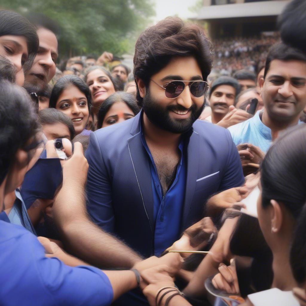 Arijit Singh meeting with fans