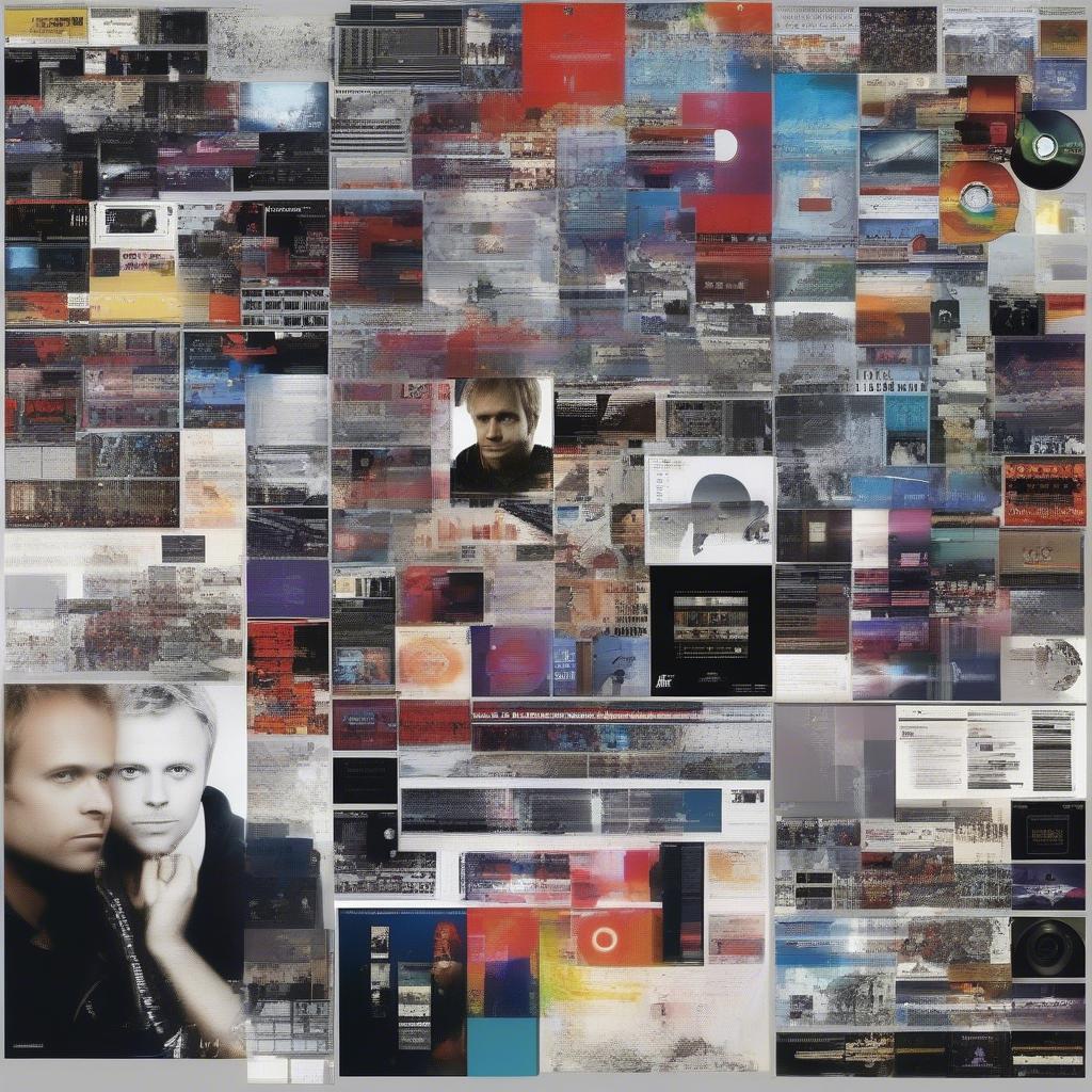 A collage of Armin van Buuren album covers