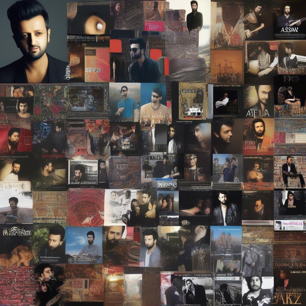 Collection of Atif Aslam's Album Covers