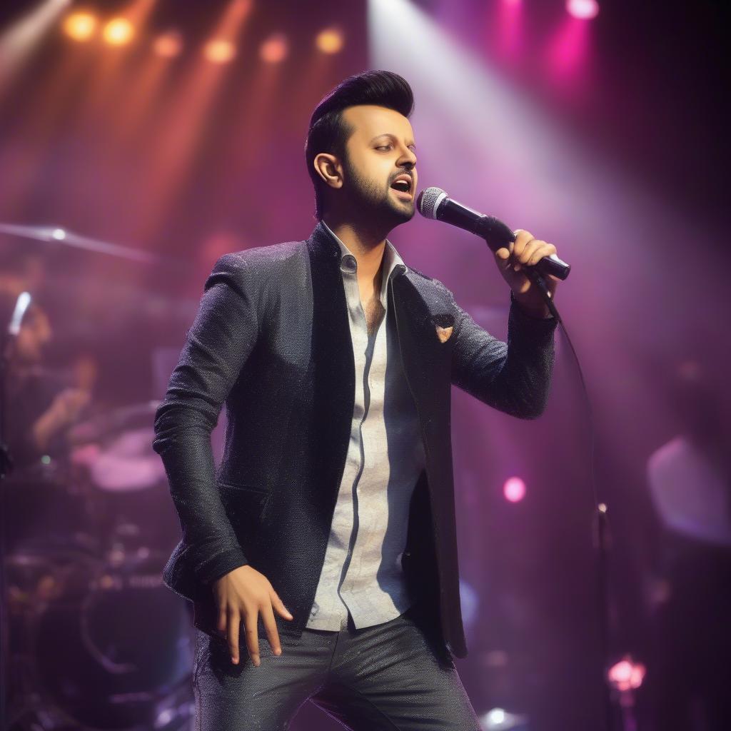 Atif Aslam performing live