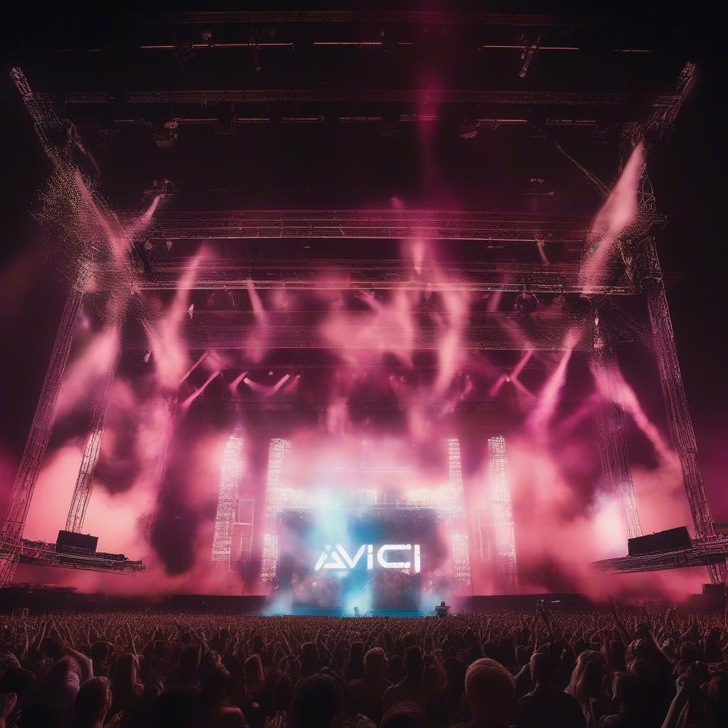 Avicii performing Levels live