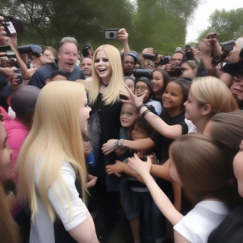 Avril Lavigne Meeting Fans