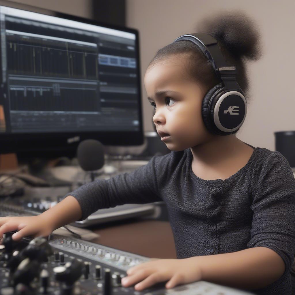 Baby K in the Recording Studio