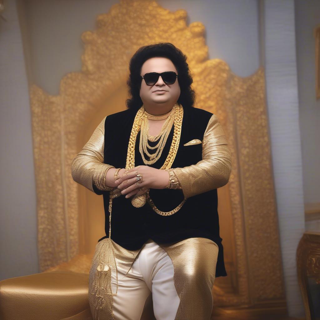 Bappi Lahiri with his Gold Chains