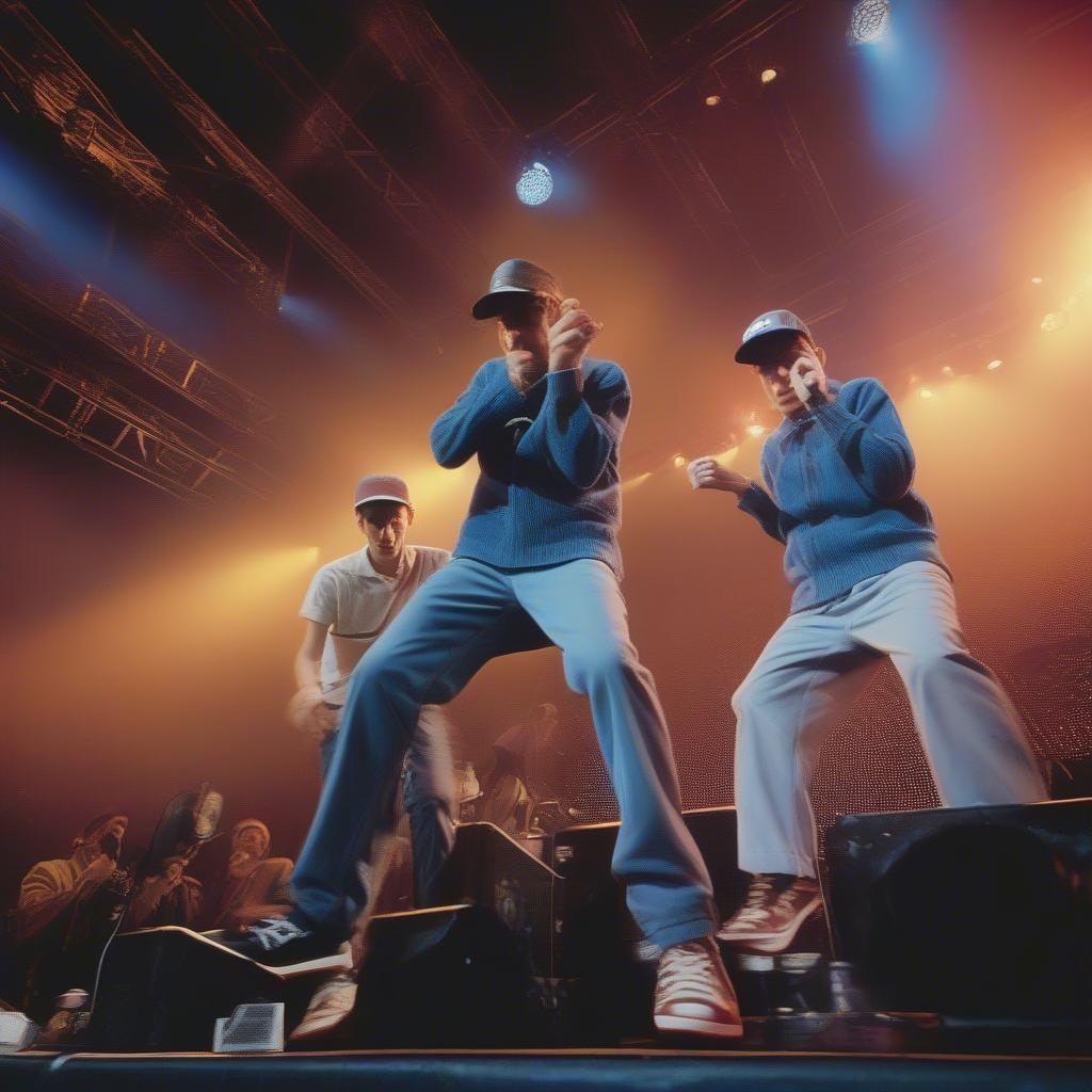 Beastie Boys performing live on stage