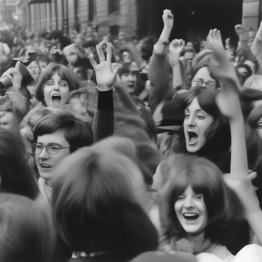 Beatles fans in 1964