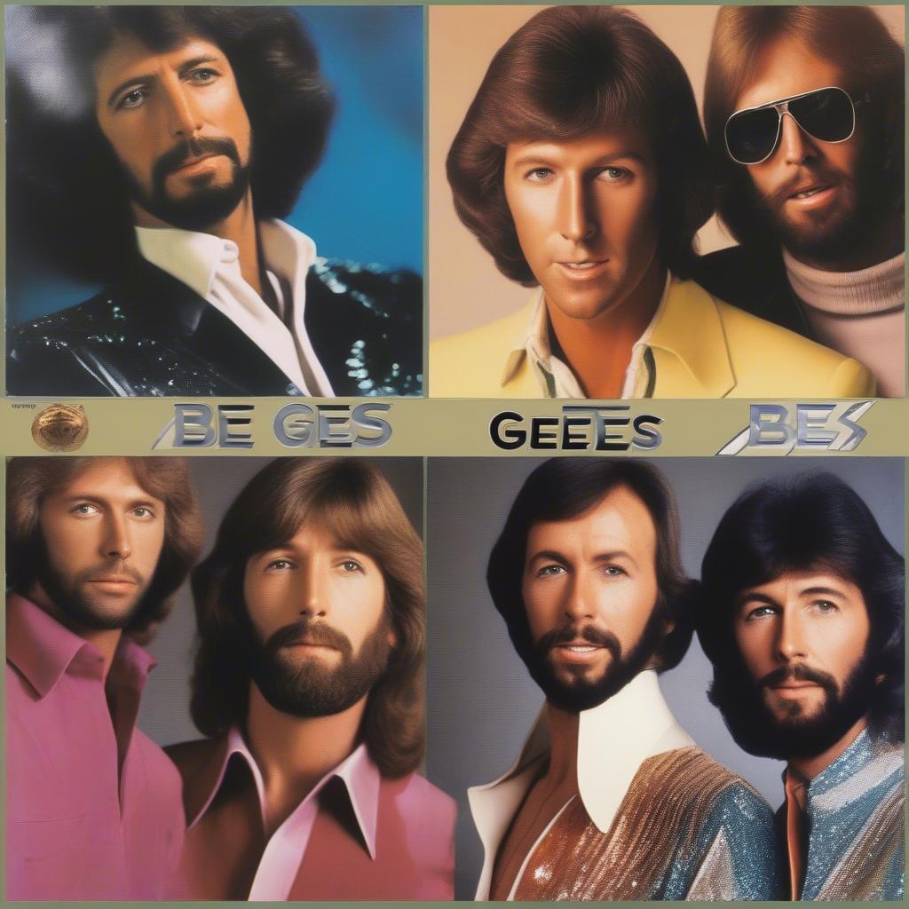 Bee Gees Album Covers Collage