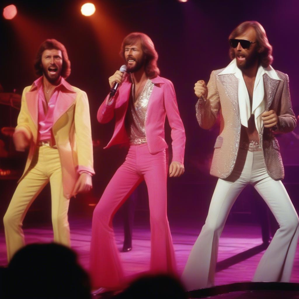 Bee Gees Performing Stayin' Alive