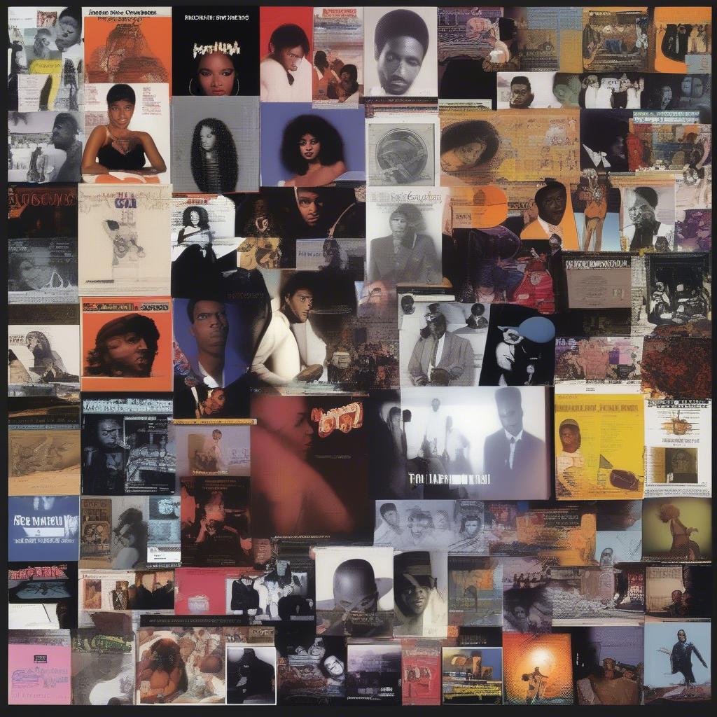 A Collection of Album Covers Representing the Best R&B Songs of All Time