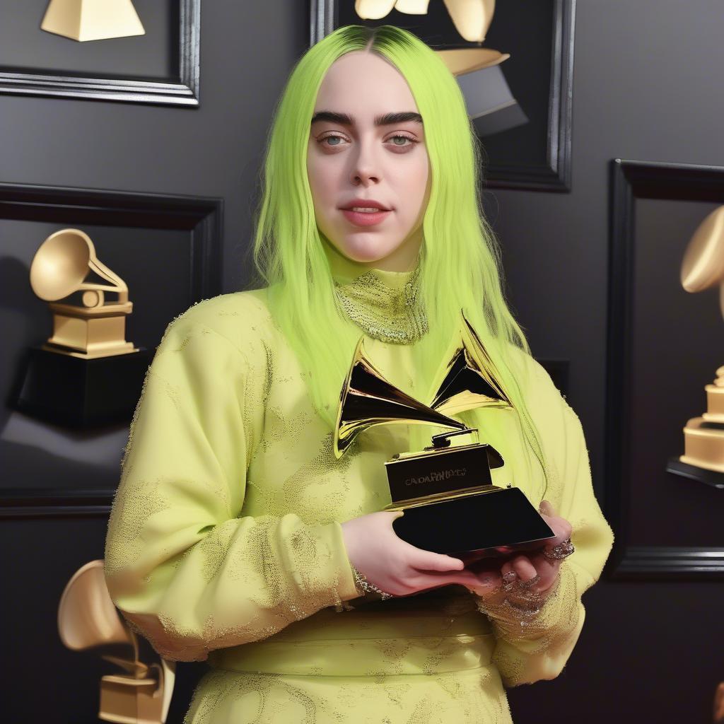 Billie Eilish at the Grammy Awards