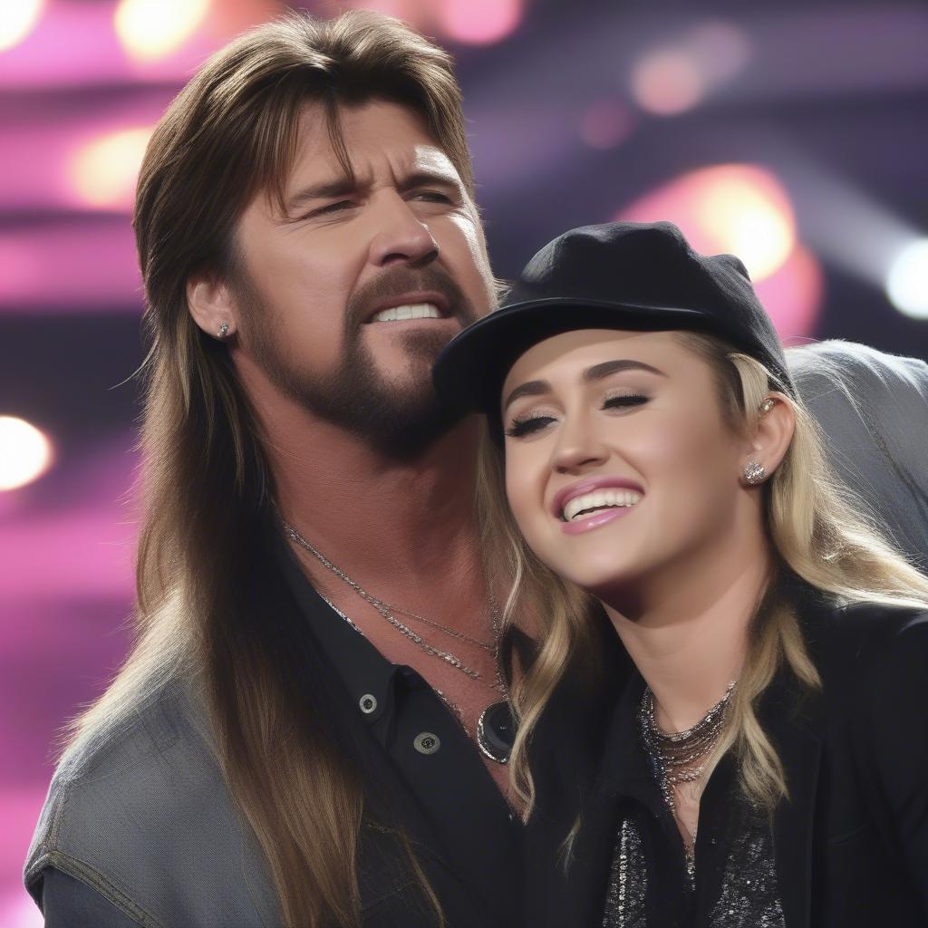 Billy Ray and Miley Cyrus Singing Ready, Set, Don't Go