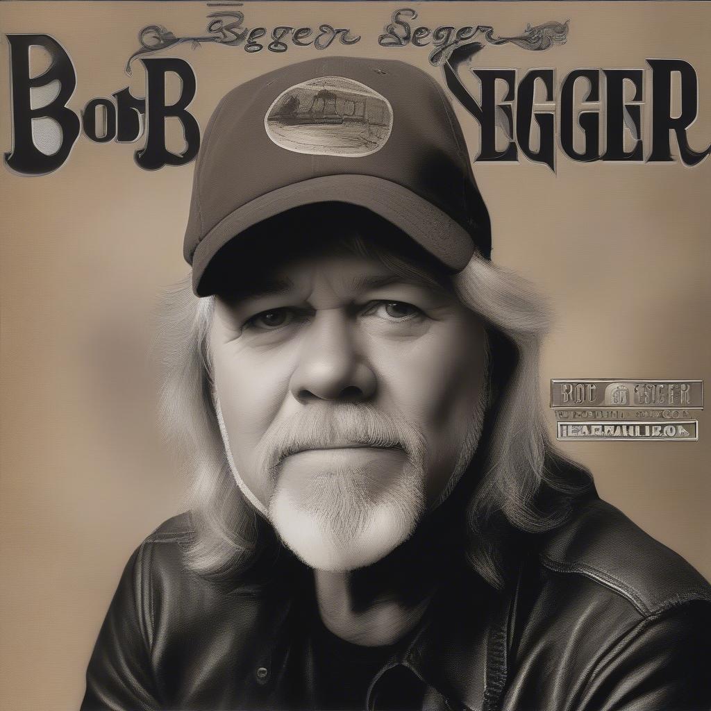 Bob Seger's album cover featuring his iconic portrait