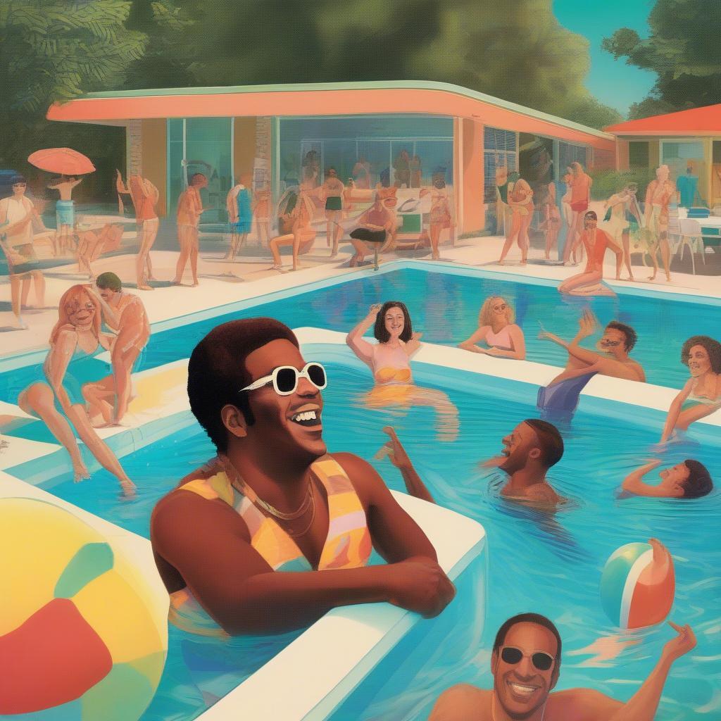 Vintage album cover for Bobby Freeman's "C'mon and Swim".