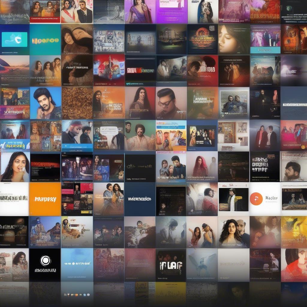 Bollywood Music Download Platforms: A Collage of Music Streaming Apps and Websites