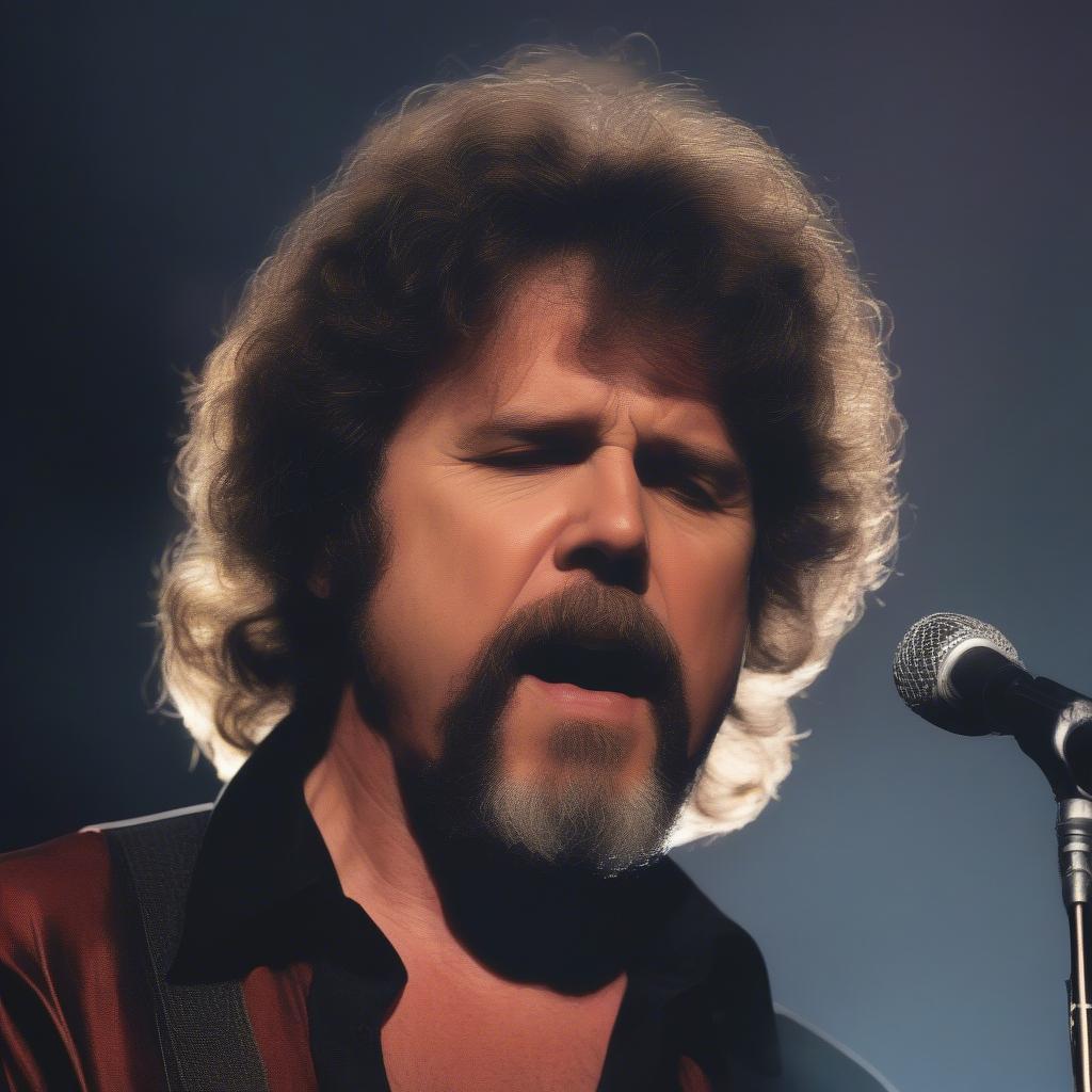 Boston's Lead Singer, Brad Delp, Performing