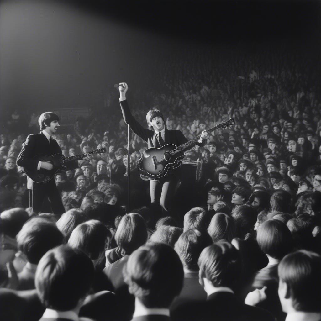 British Invasion Concert - The Beatles performing live on stage