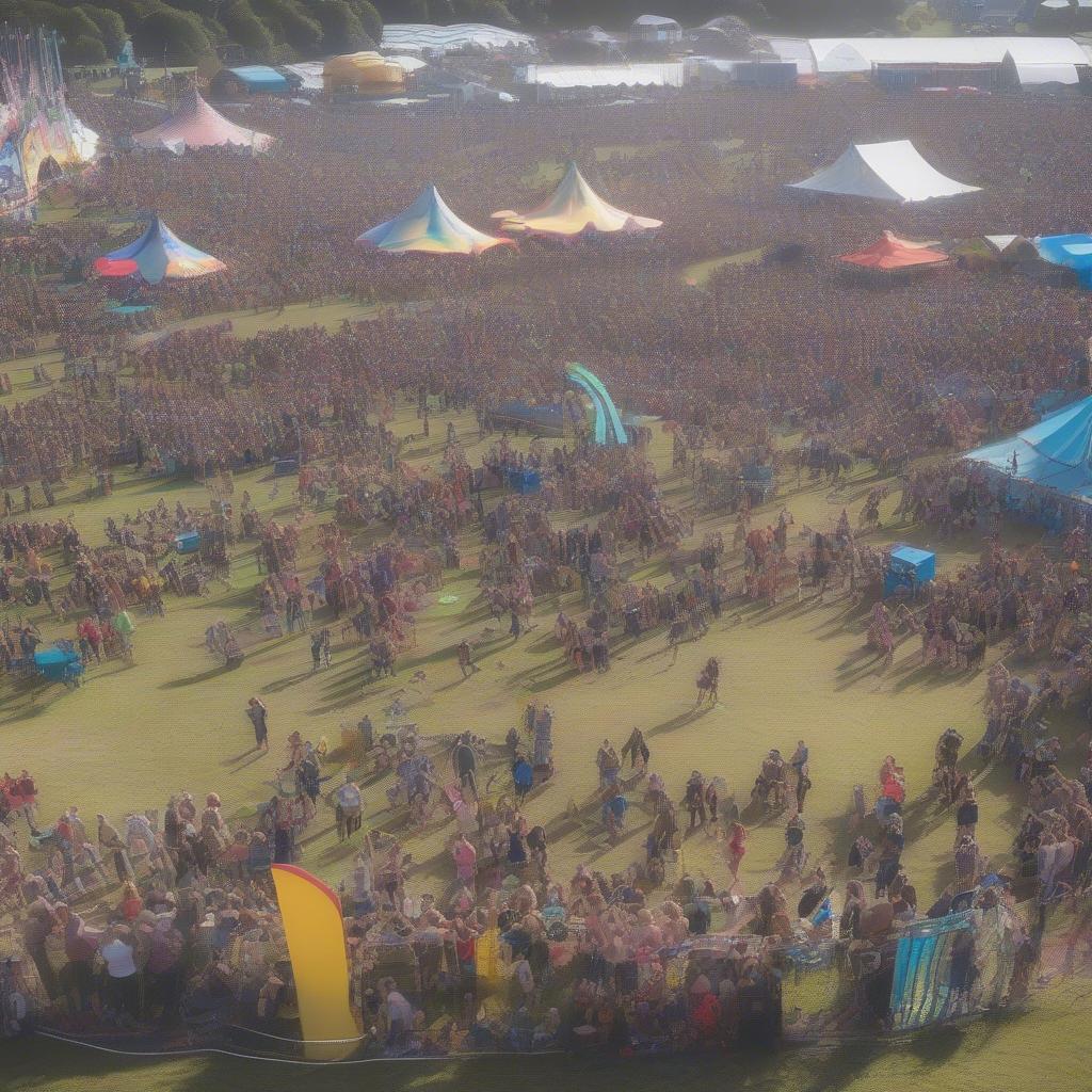 Camp Bestival 2019 crowd enjoying the music