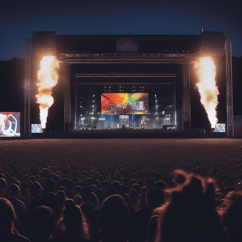 Main stage at Carolina Rebellion 2018