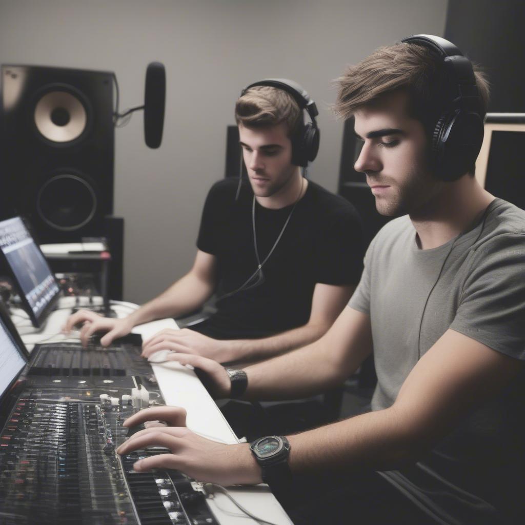 The Chainsmokers in Studio Session 2014