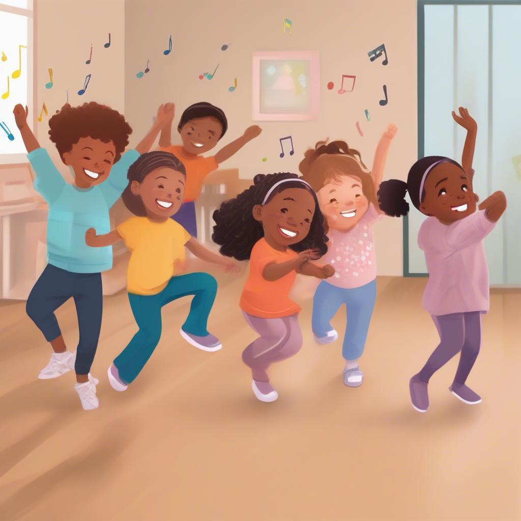 Children Enjoying Music and Movement