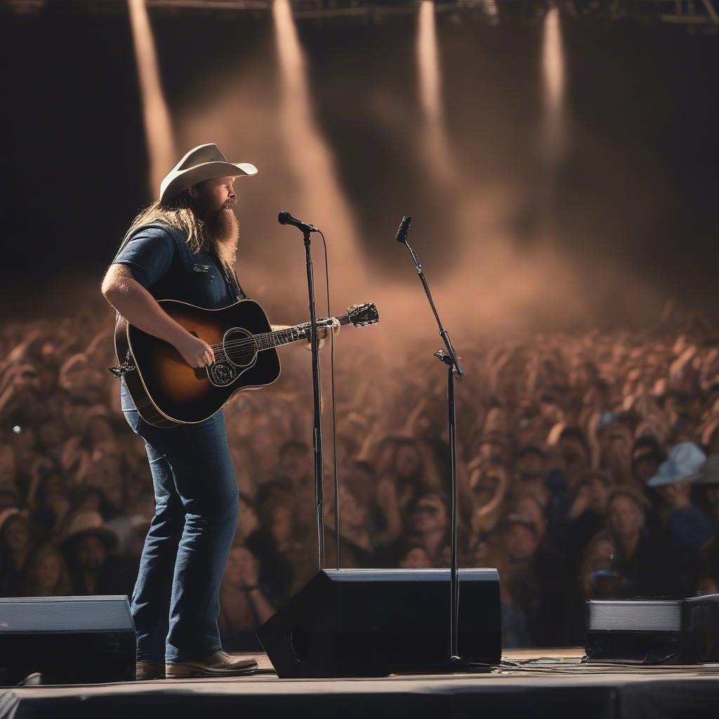 Chris Stapleton Singing at Country Thunder Florence 2019