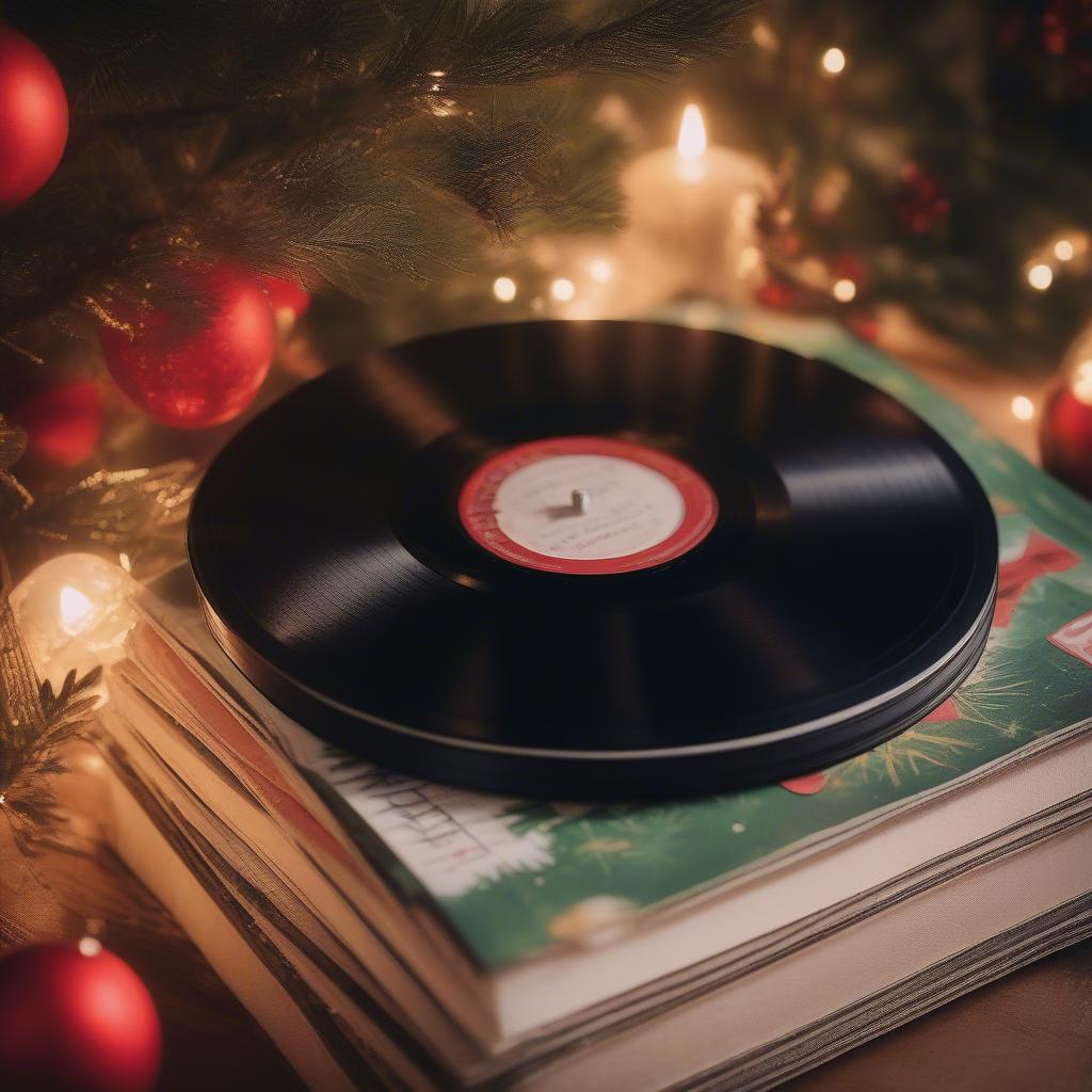 Vinyl Records of Classic Christmas Songs