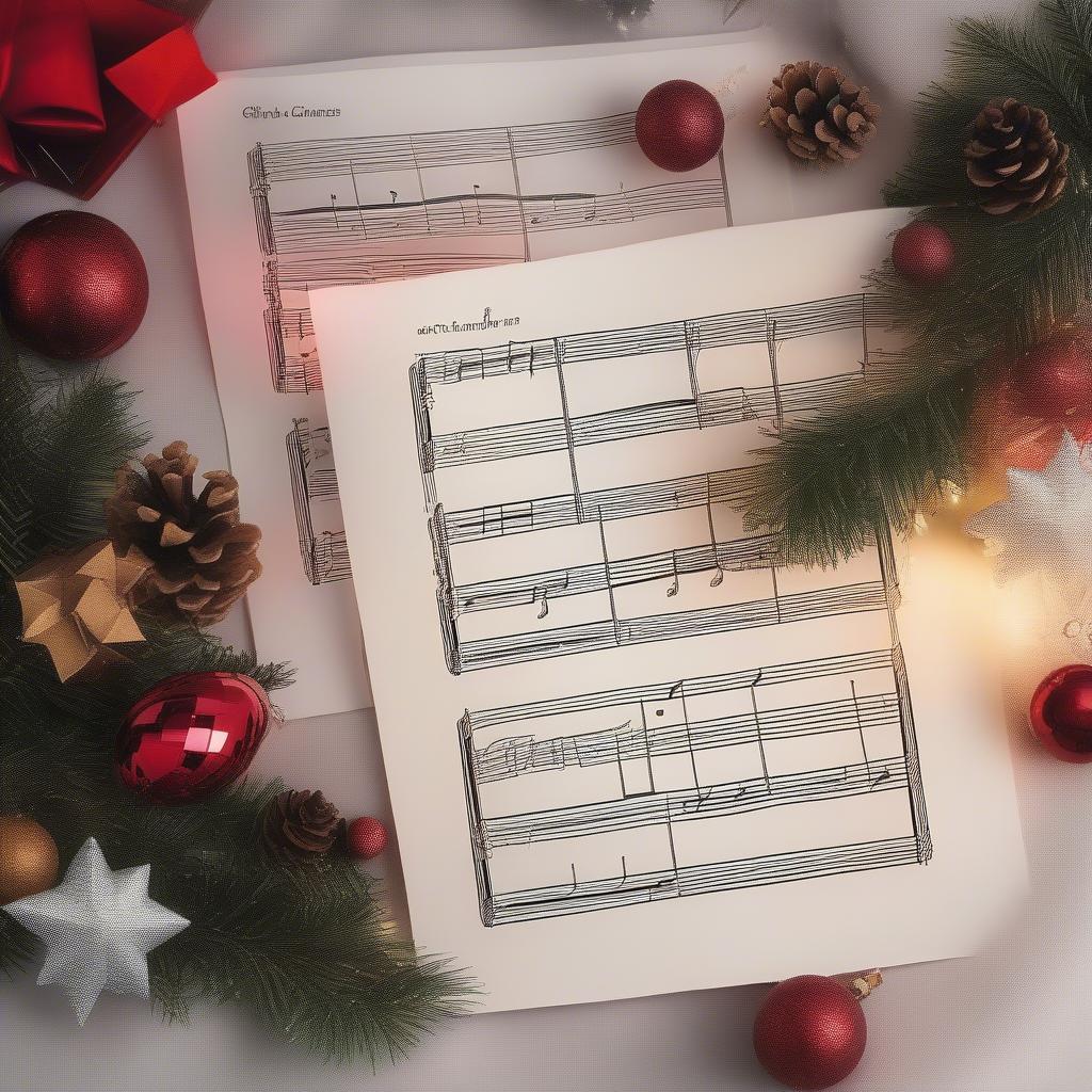 Sheet Music of Popular Christmas Songs