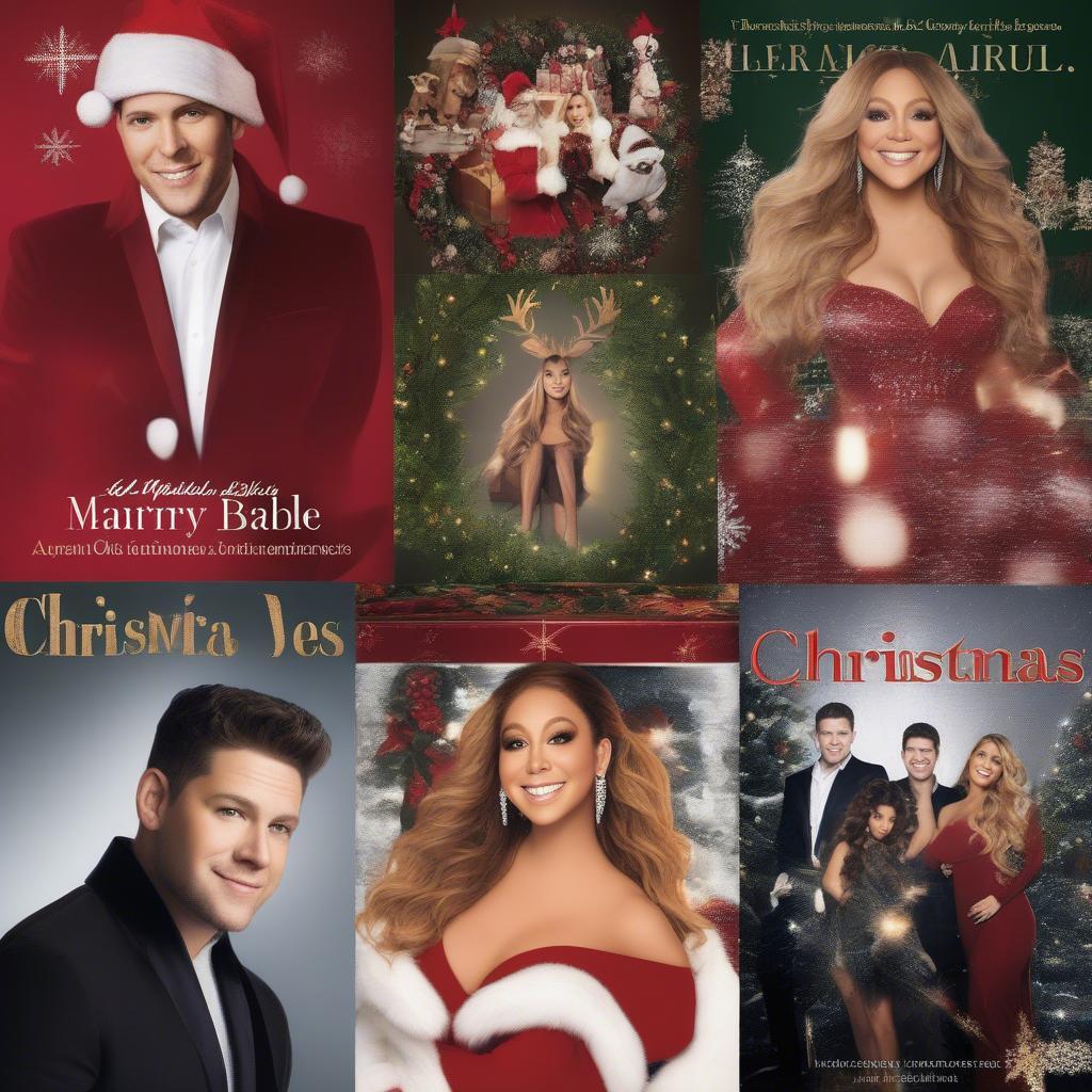 Modern Christmas Hits Album Covers