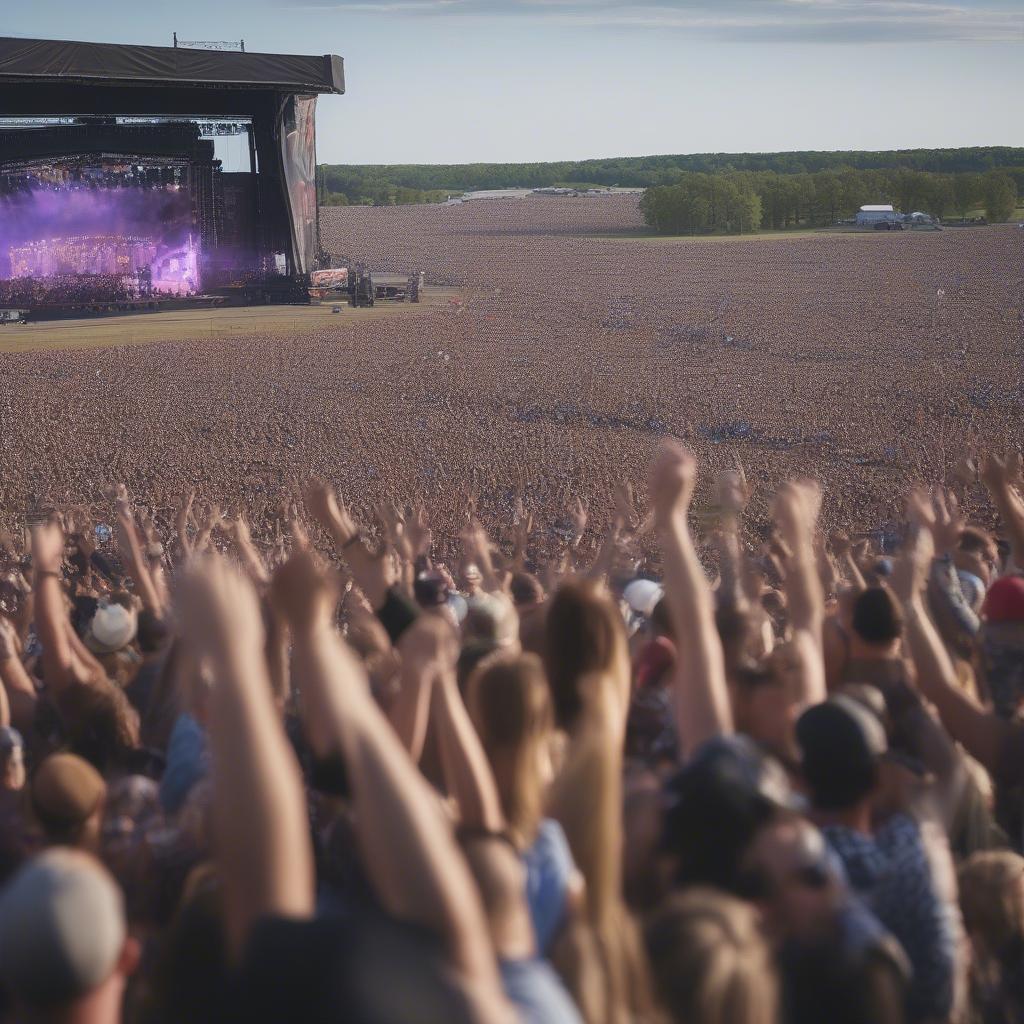 The Energetic Crowd at Country Thunder Wisconsin 2022