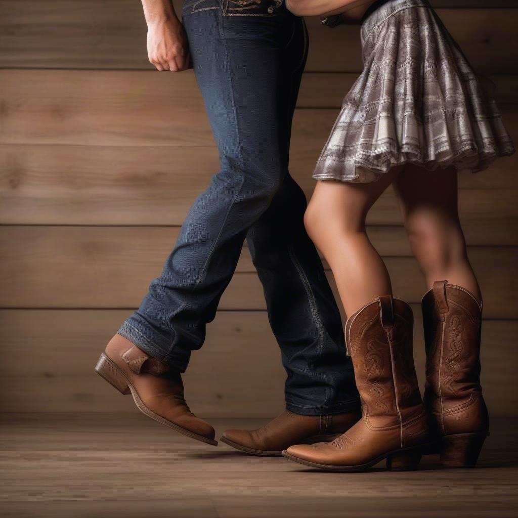 Couple Dancing the Country Two-Step